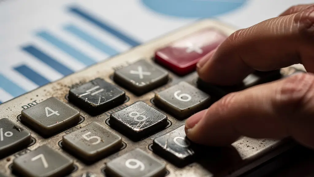 Calculatrice et documents d'assurance symbolisant les calculs complexes de la vétusté récupérable.
